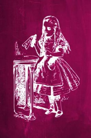 Cover of Alice in Wonderland Chalkboard Journal - Drink Me! (Pink)