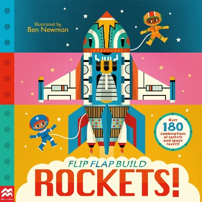 Book cover for Flip, Flap, Build: Rockets
