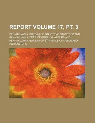 Book cover for Report Volume 17, PT. 3