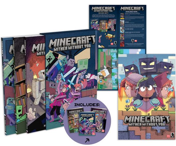 Book cover for Minecraft: Wither Without You Boxed Set (Graphic Novels)