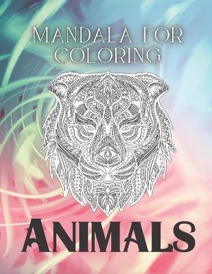 Book cover for Mandala for coloring ANIMALS