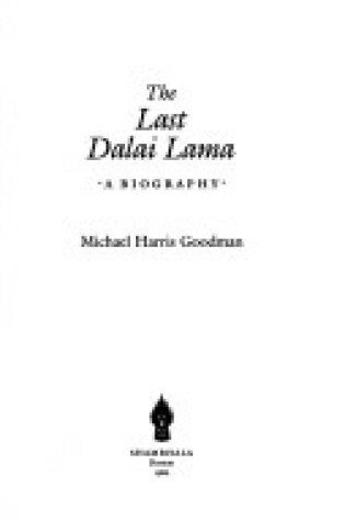 Cover of Last Dalai Lama