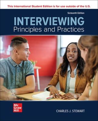 Book cover for Interviewing: Principles and Practices ISE