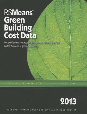 Book cover for 2013 Rsmeans Green Building Cost Data