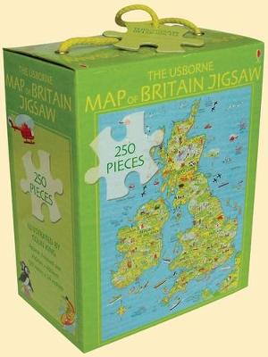 Book cover for The Usborne Map of Britain Jigsaw