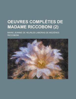 Book cover for Oeuvres Completes de Madame Riccoboni (2)