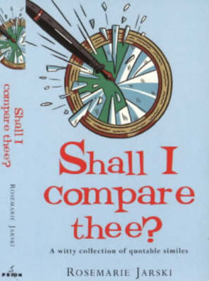 Book cover for Shall I Compare Thee?