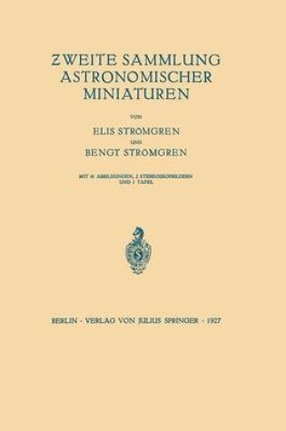 Cover of Zweite Sammlung Astronomischer Miniaturen