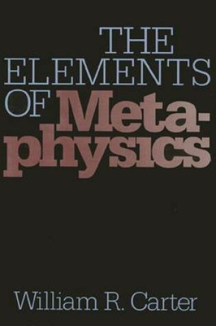 Cover of The Elements of Metaphysics