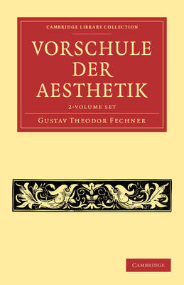 Book cover for Vorschule der Aesthetik 2 Volume Set