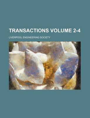 Book cover for Transactions Volume 2-4