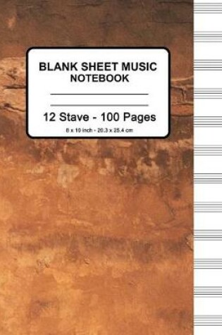 Cover of Blank Sheet Music Notebook - Old Wall