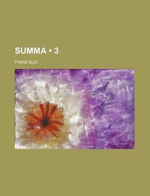 Book cover for Summa (3)