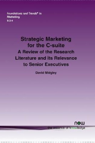 Cover of Strategic Marketing for the C-suite