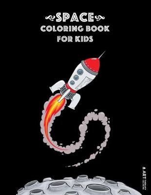 Book cover for Space Coloring Book For Kids