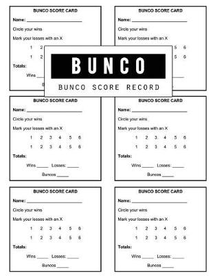 Book cover for Bunco Score Record