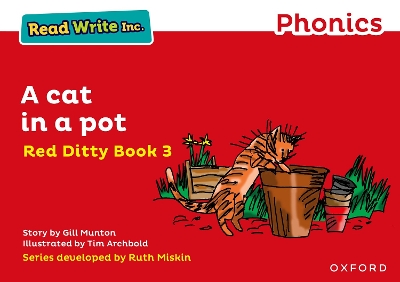 Cover of Read Write Inc. Phonics: A Cat in a Pot (Red Ditty Book 3)