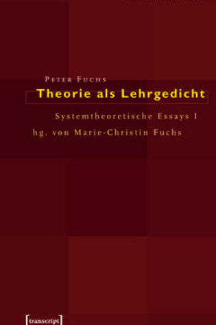 Cover of Theorie ALS Lehrgedicht