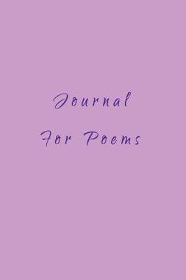 Book cover for Journal For Poems