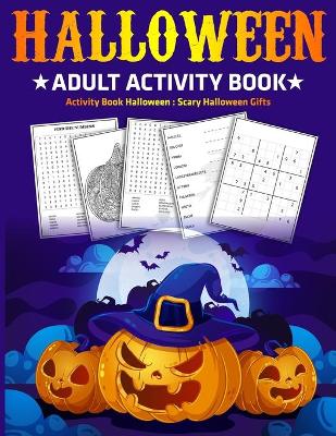 Book cover for Halloween Adult Activity Book