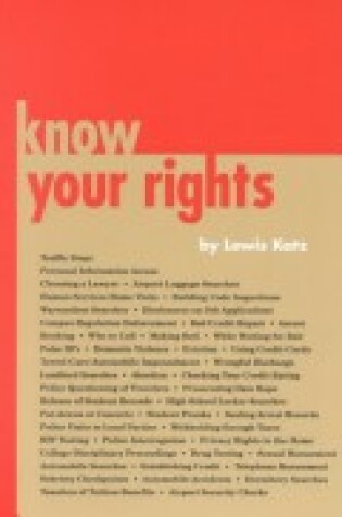Cover of Know Your Rights