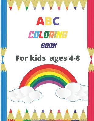 Cover of ABC coloring book for kids ages 4-8