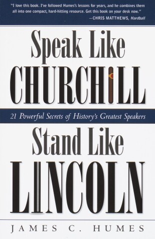 Book cover for Speak Like Churchill, Stand Like Lincoln