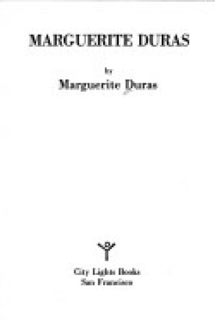 Cover of Duras by Duras