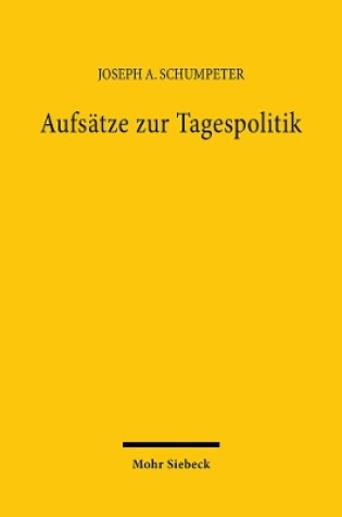 Cover of Aufsatze zur Tagespolitik