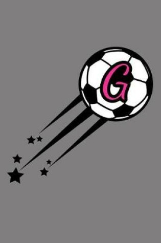 Cover of G Monogram Initial Soccer Journal