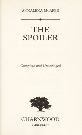 Book cover for The Spoiler