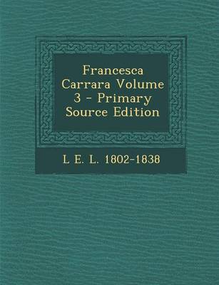 Book cover for Francesca Carrara Volume 3