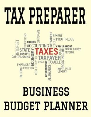 Book cover for Tax Preparer Business Budget Planner