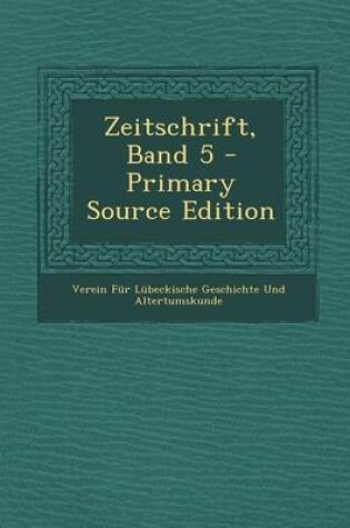 Cover of Zeitschrift, Band 5