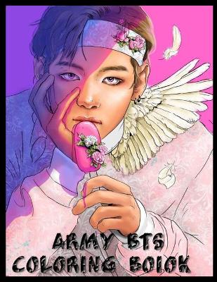 Book cover for Army BTS Coloring Book