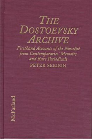 Cover of The Dostoevsky Archive