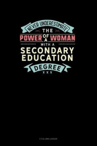 Cover of Never Underestimate The Power Of A Woman With A Secondary Education Degree