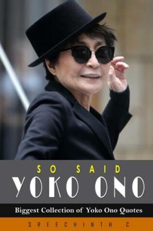 Cover of So Said Yoko Ono