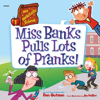 Book cover for Miss Banks Pulls Lots of Pranks!