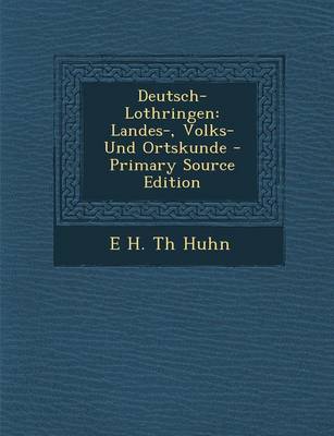 Book cover for Deutsch-Lothringen