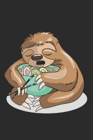 Cover of Kawaii Baby Sloth eating Ramen Noodles