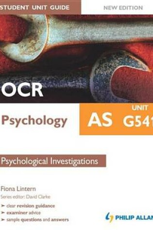 Cover of OCR as Psychology Student Unit Guide New Edition