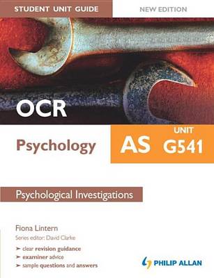 Book cover for OCR as Psychology Student Unit Guide New Edition