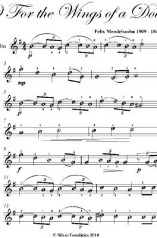Cover of O for the Wings of a Dove Easy Violin Sheet Music