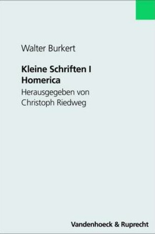 Cover of Kleine Schriften I