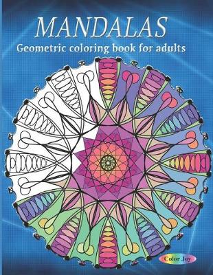 Book cover for Geometric coloring book for adults MANDALAS