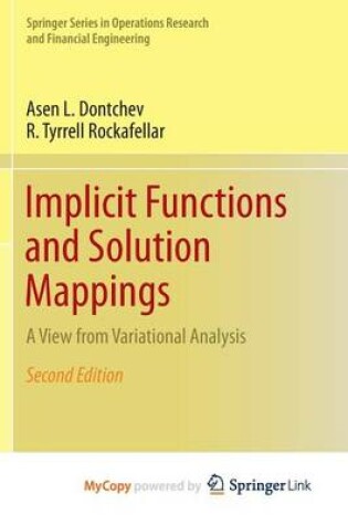 Cover of Implicit Functions and Solution Mappings