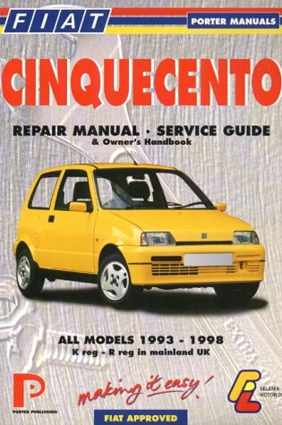 Cover of Fiat Cinquecento Repair Manual - Service Guide