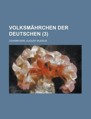 Book cover for Volksmahrchen Der Deutschen Volume 3