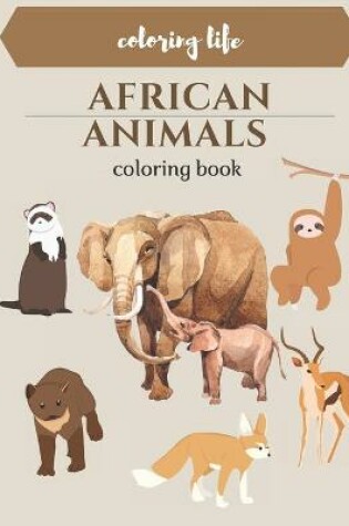 Cover of African Animals coloring book